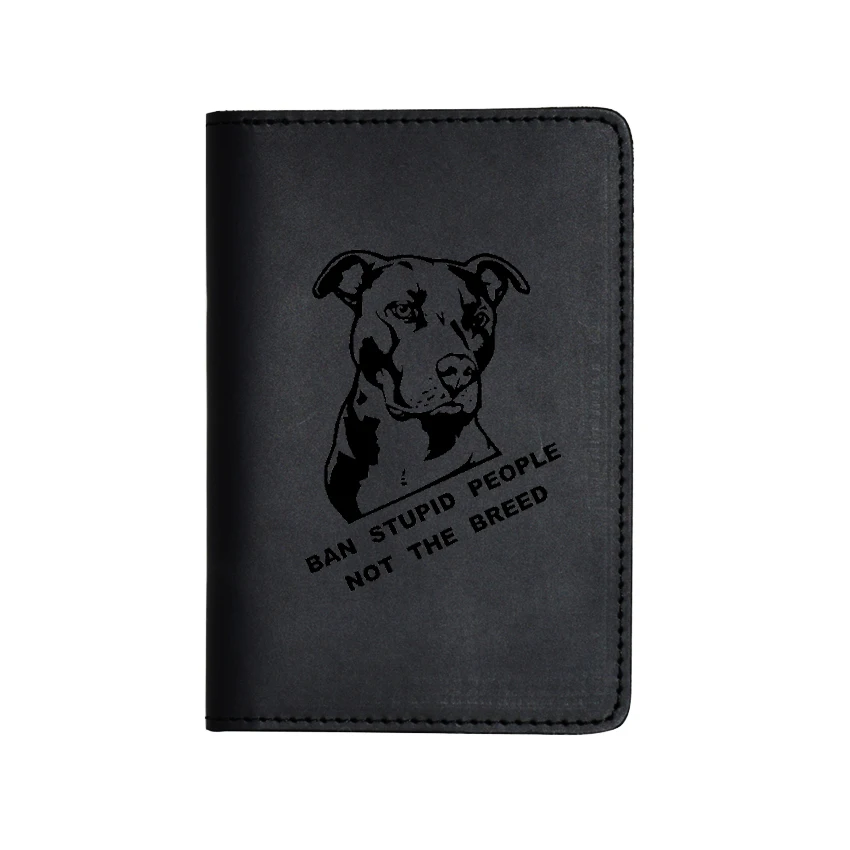 Выгравированные буквы ban stupid people not the breed Passport дорожный кошелек держатель для карт