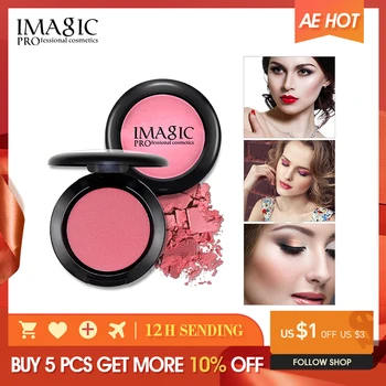 

IMAGIC Professional Blusher Natural Face Pressed Makeup Palette Blusher Waterproof Nature Finish Beauty Brand 8 Color