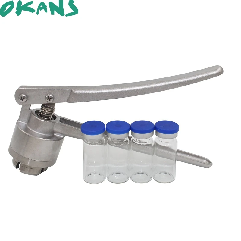 

New Stainless Steel Manual Vial Crimper 20mm Flip Off Caps Hand Sealing Machine
