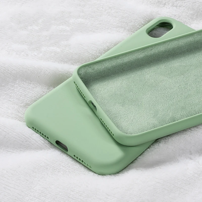Koskado Silicone Solid Color Case for iPhone XS MAX XR X Candy Phone Cases 7 6 6S 8 Plus Soft TPU Shell Cover |