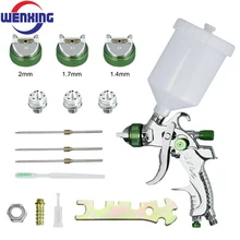 WENXING Professional HVLP Spay Gun 1.4/1.7/2.0mm Nozzle Gravity Airbrush For Car Painting