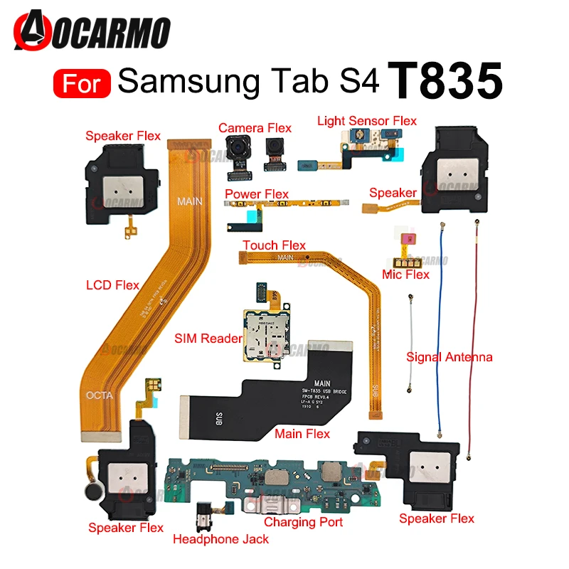 Touch Screen Connettore Lcd Scheda Madre Flex Per Samsung Galaxy S4 T835 Porta Caricatore Mic Altoparlante Jack Per Cuffie Segnale Power Flex