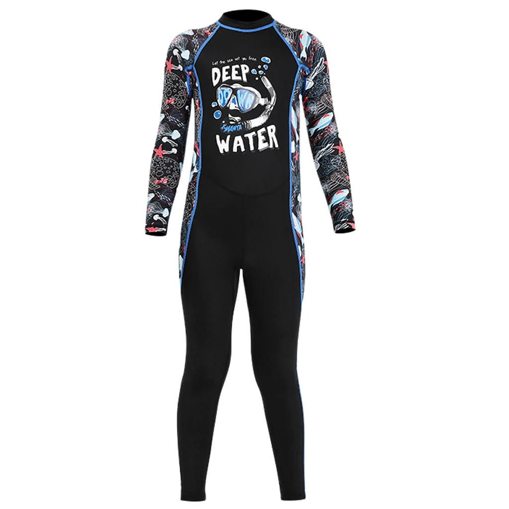 Kids Diving Suit Wetsuit One-Piece Underwater Jumpsuit UV Protect Youth Swimsuit Water Sports Wetsuits