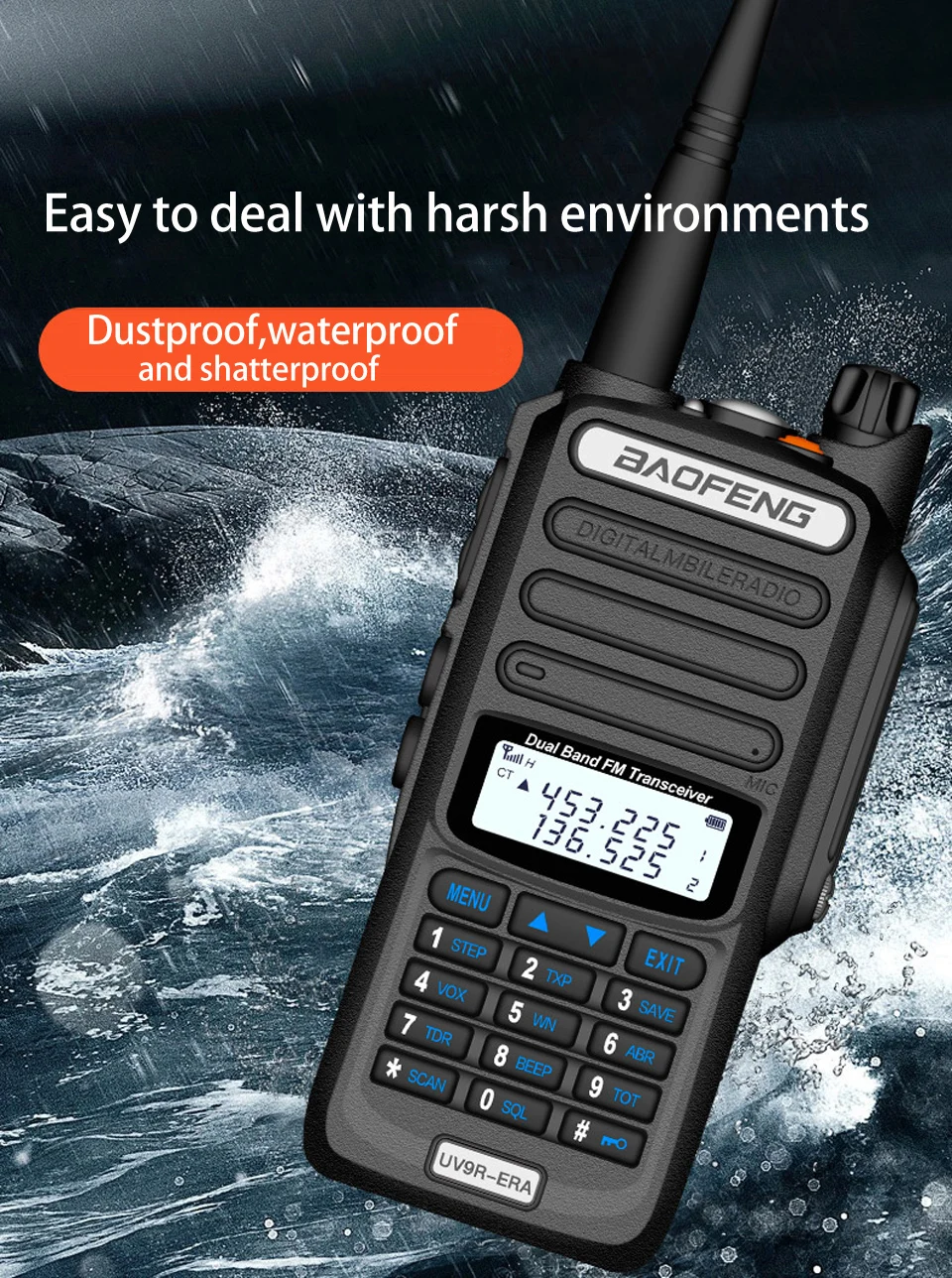 Baofeng UV 9R ERA Plus Walkie Walkie Two Way Radio 18W