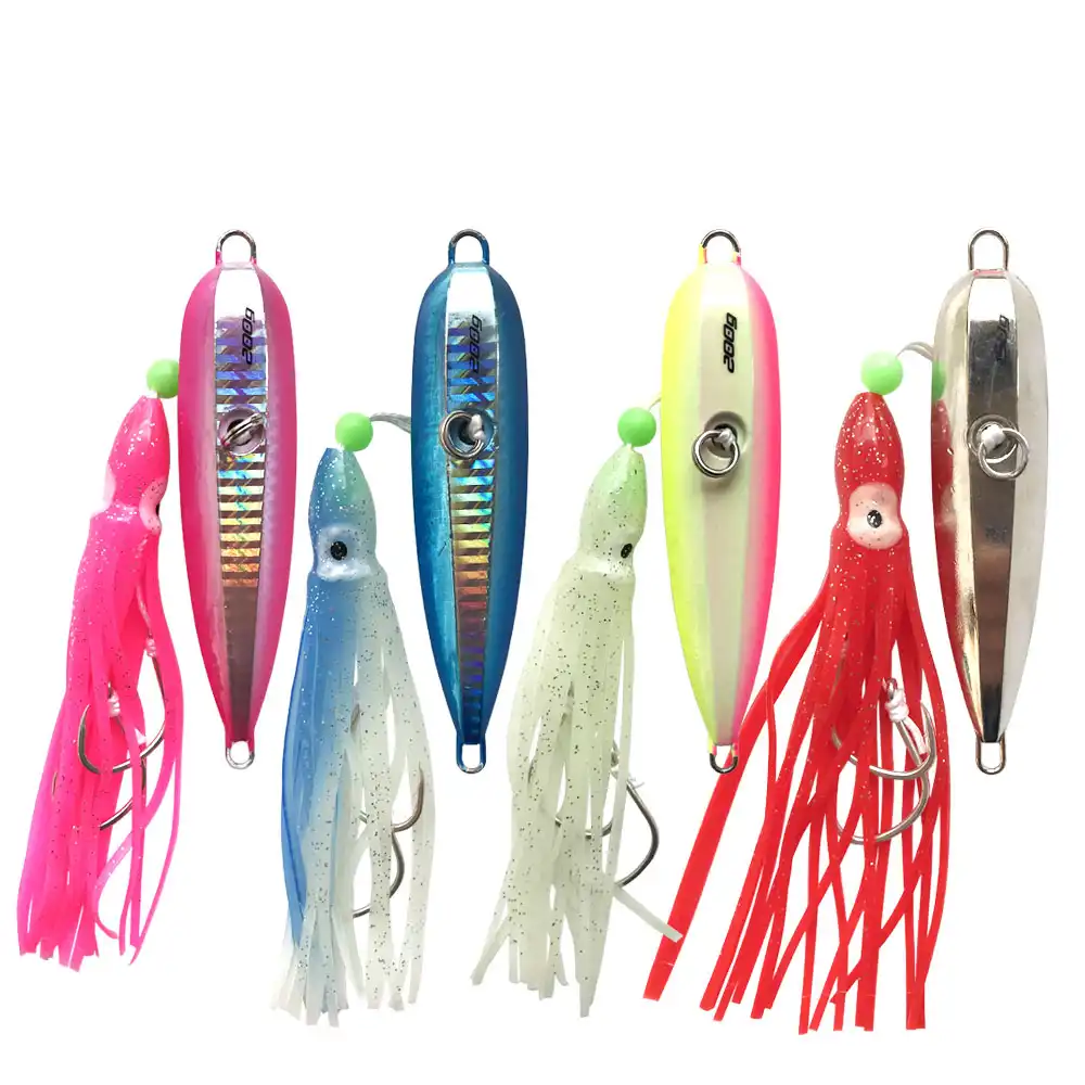 発光inchikuとして釣りルアー金属ジグヘッドタコスカートキングフィッシュ鯛ハタ遅いジギング海水100g1g150g0g Fishing Lures Aliexpress