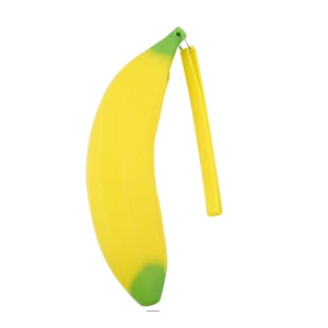 bananas Пенал 1 точилка Чехол для мальчиков креативный Овощной Дизайн Мягкий силиконовый пенал; Забавный студенческий подарок школьные офисные принадлежности - Цвет: bananas