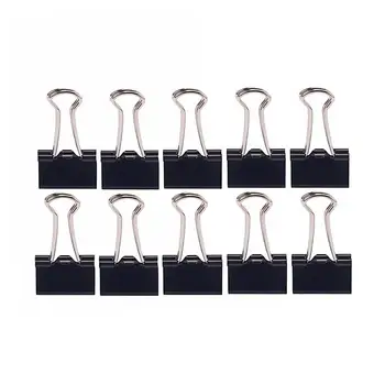 

10Pcs Guitar Ukulele Pickup Wire Clips Paper Metal Binder Clamp Binding Supplies