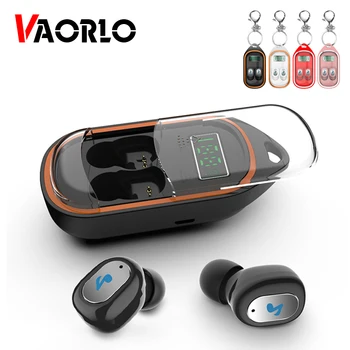 

VAORLO TWS Earphone 5.0 Wireless Stereo Earbuds With LED Power Display Sport Subwoofer Noise Cancel Headsets Send Anti Lost Hook