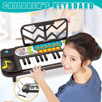 

Keyboard Piano for Kids Multifunctional Charging Electronic Piano Toy USB Port S7JN