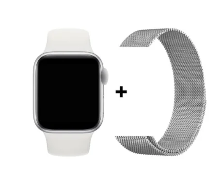 and steel silver Часы серии 5 IWO 12 Bluetooth Смарт часы 1:1 44 мм 40 мм Чехол спортивные Смарт часы для iPhone Android телефон PK IWO 11 - Цвет: and steel silver
