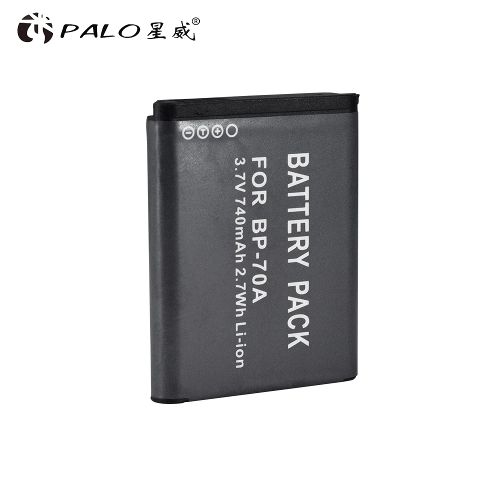 PALO 8 [шт 740mAh BP-70A BP 70A BP70A аккумуляторная батарея камеры для samsung ES65 ES70 TL105 TL110 PL100 камера SLB-70A батарея
