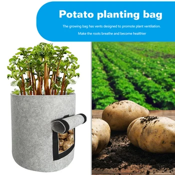 

Non-woven Plant Grow Nursery Bags Fabric Vegetable Seedling Pots Eco-Friendly Planting Home Garden Tools
