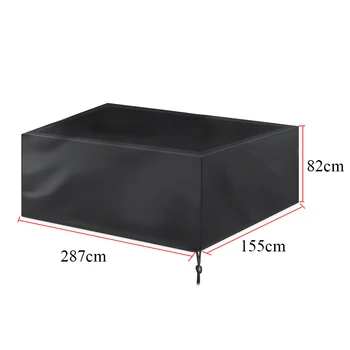 

210D Oxford Solid With Drawstring Billiard Table Cover Pool Outdoor Wind Full Accessories Protective Dustproof Waterproof