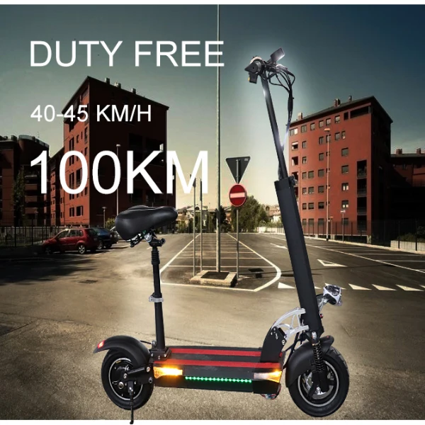  10inch 48V 500W Patinetes Electric Scooter with Big Fat Wheel Kick Electric Skateboard New Strong P