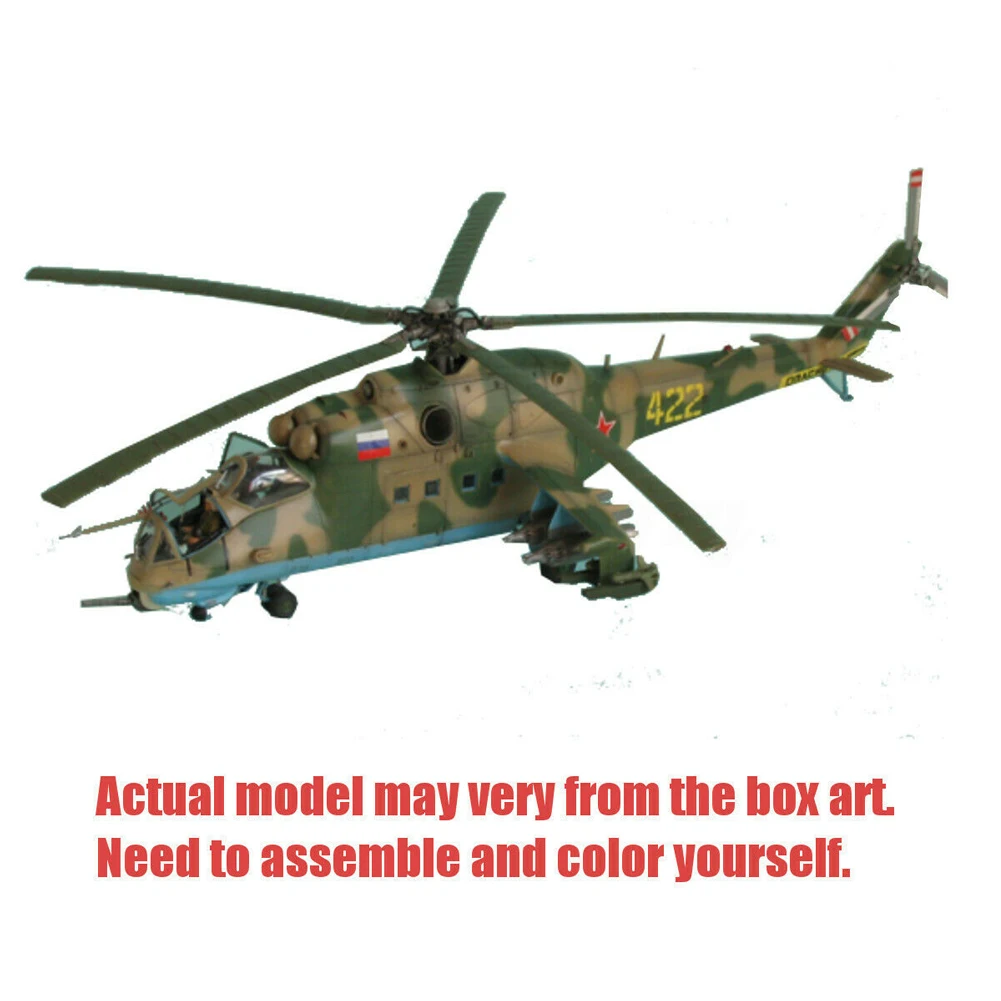 Mi-24P Hind-F DIY домашняя сборка 1:48 масштаб военный статический самолет детские игрушки Мини Подарки на день рождения образование модель вертолета
