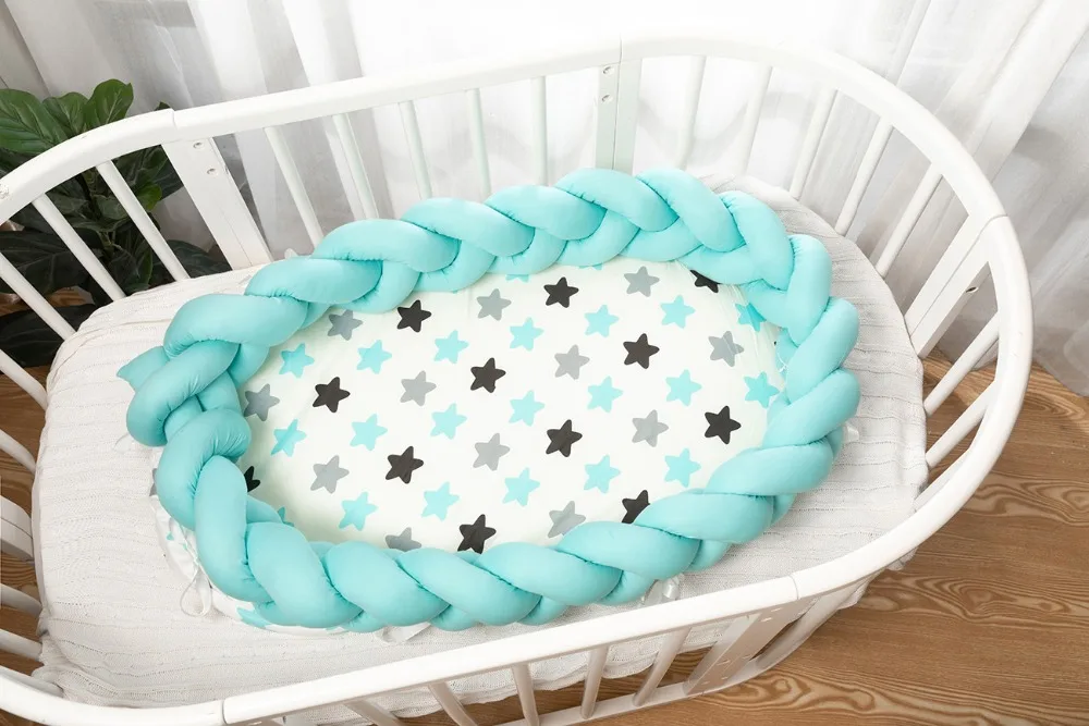 Новое поступление детская кровать переносная кроватка дорожная кровать детский бампер Младенческая Детская Хлопковая Колыбель для новорожденного ребенка бампер кровать люлька