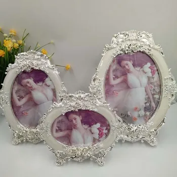 

European Style Round 7 inch/10 inch Desk Table Decor Photo Frame Creative Wedding Picture Frame Picture Album Home Decoration