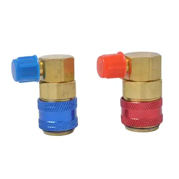 

1 Pair Quick Connector R134A Low High HVAC Adapter for Auto Air Conditioning Car