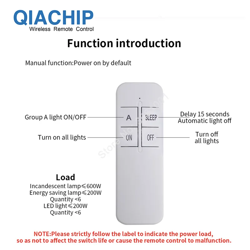 QIACHIP 1 способ AC 220 V RF пульт дистанционного цифровой беспроводной пульт дистанционного управления Переключатель ВКЛ/ВЫКЛ потолочный вентилятор панель управления переключатель для лампочки