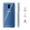 360 grados caso para Samsung Galaxy A6 A7 A8 Plus 2022 A750 S6 S7 borde S8 s9 J4 J6 nota 8 9 A3 A5 A7 suave claro cubierta de cuerpo completo ► Foto 3/6