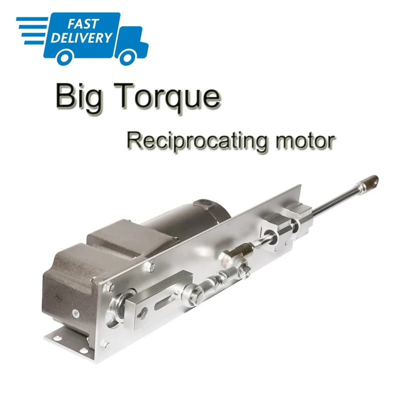 

Fast Ship DC Big Stroke 160mm Reciprocating Motor Linear Actuuator 12V 24V 90V Big Torque 7-720rpm Speed Optional For DIY Motor