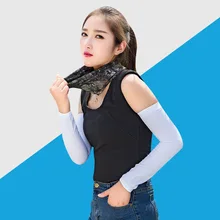 3D бесшовные жаккардовые ледяные рукава УФ-защита вискоза манжеты открытый езда рукава гольф нарукавник горячая распродажа