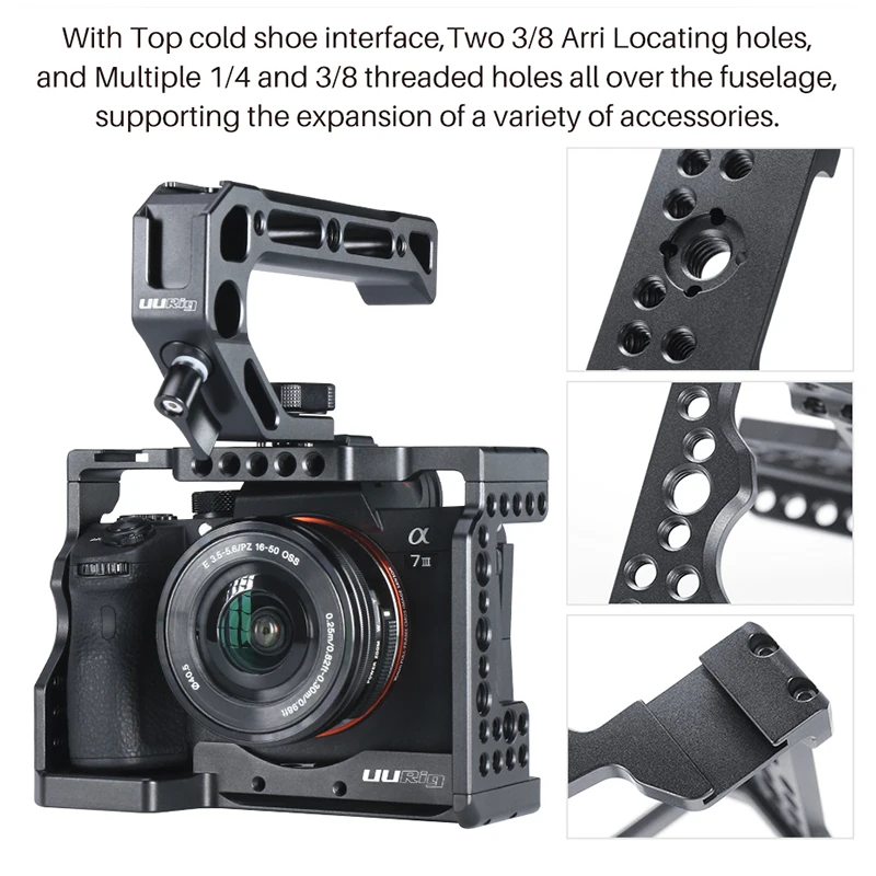 Клетка для камеры Sony a7iii A7R3 A7M3I стандартная быстроразъемная пластина в форме арки