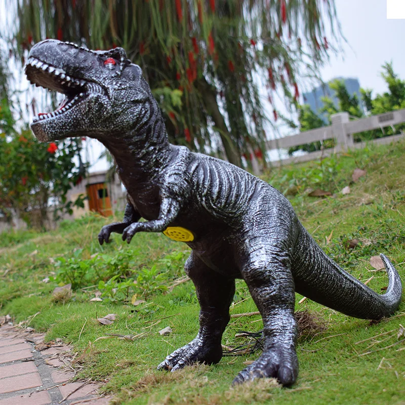 

Extra-large No. Model Soft Silcone Sound Making Dinosaur T-Rex Model Children Gift 3-6-Year-Old Boy