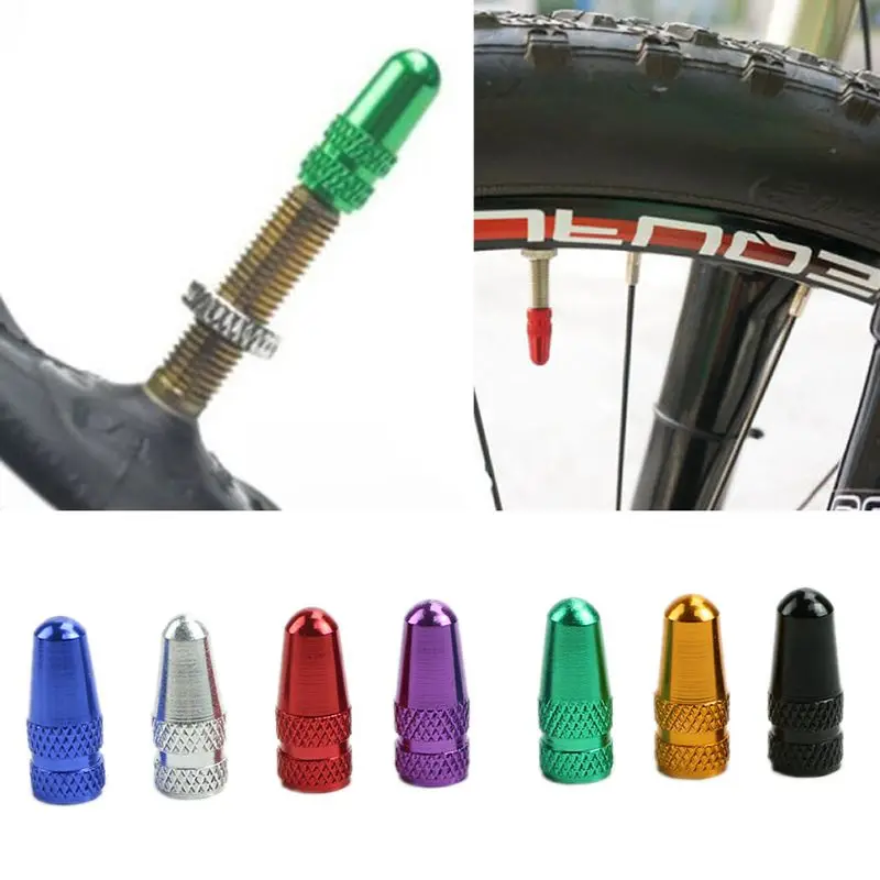 Portable 5Pcs Bicycle MTB Presta Wheel Rim Tyre Stem Air Valve Cap Dust Cover