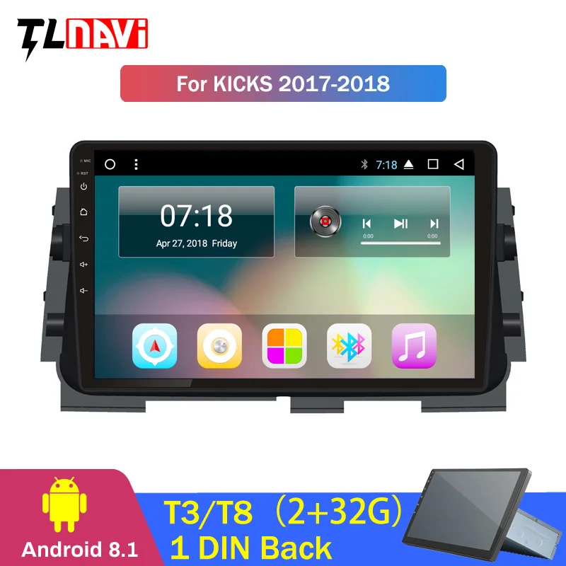 Top 2G RAM 32G ROM 10.1 inch Android 8.1 car dvd gps navigation For Nissan kicks 2017-2018 multimedia radio system 1