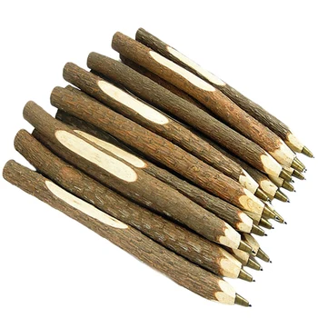 

40Pcs Retro Handmade Wooden Environmental Ballpoint Pen Ballpoint Pen Ballpoint Pen Wedding Pen School Office Supplies