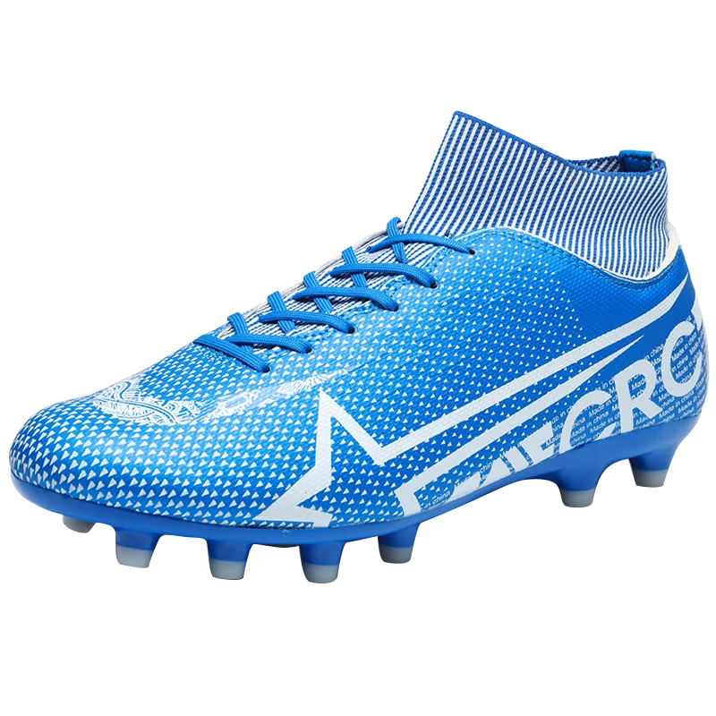Мужские Оригинальные высокие футбольные бутсы Superfly7 Cleats детская обувь для футбола Бутсы для футбола - Цвет: Blue FG