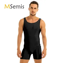 Swimsuit Bodystocking Under-Clothes Gymnastics-Leotard Unitard Sports-Body Men Men's