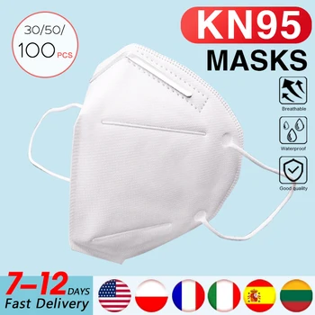 

FFP2 Face masks CE protective mask pm2.5 hygiene mask Fast delivery sport mask respirator mask KN95 mouth mask