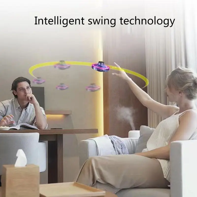 Самые лучшие детские Дрон Fly Nova Спиннер 360 ° Поворотная зарядка через USB тормозной