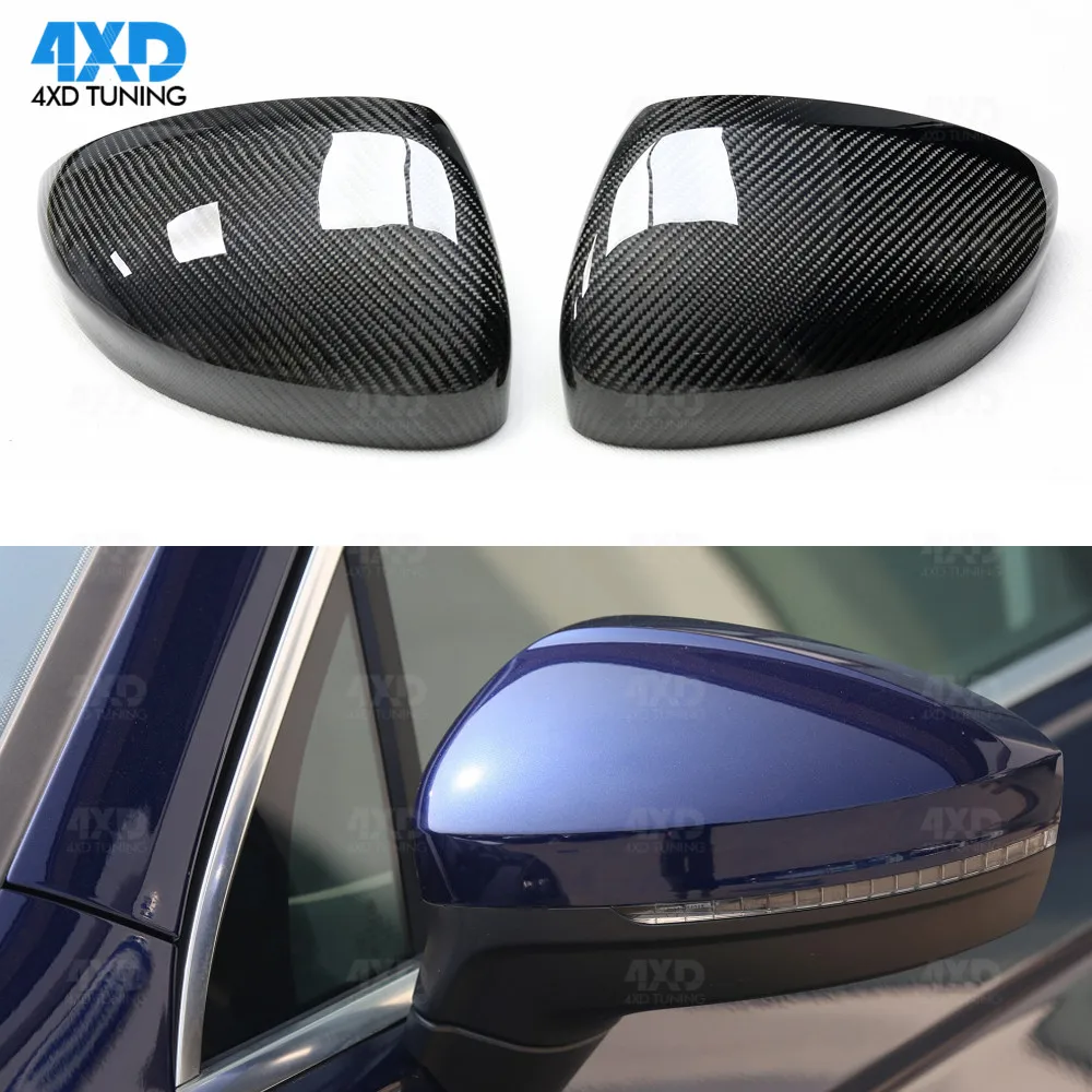 For Volkswagen VW Tiguan 2019 Carbon Fiber Mirror Cover Side Rear View