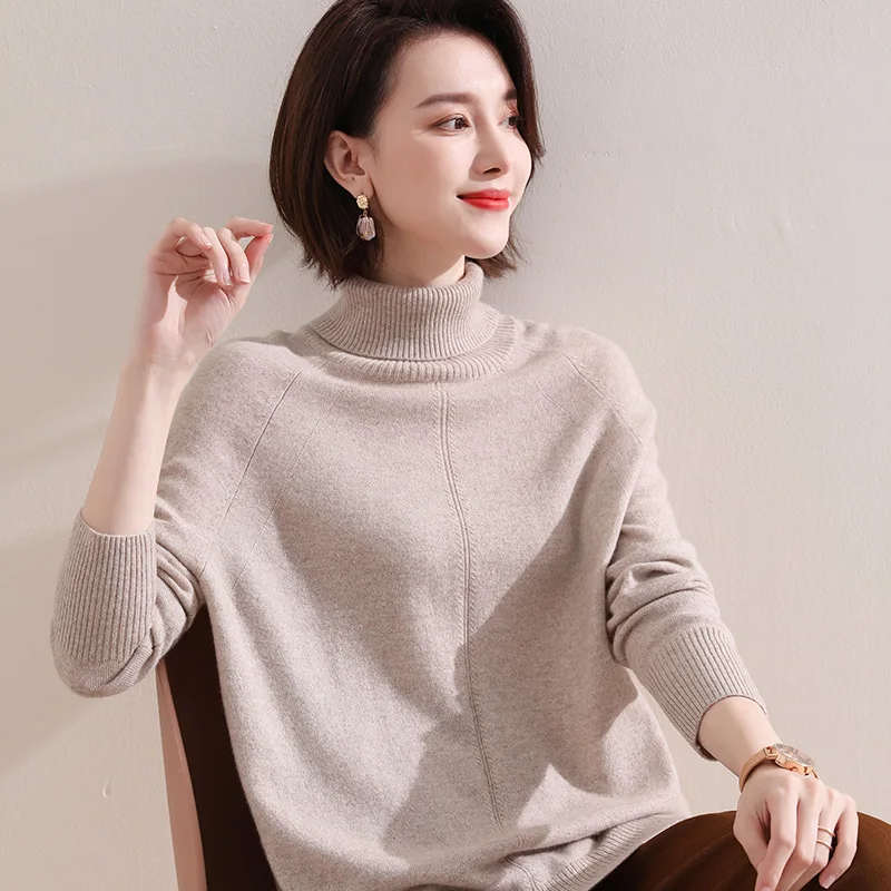 100% Pure Goat Cashmere Knitted Sweater Women