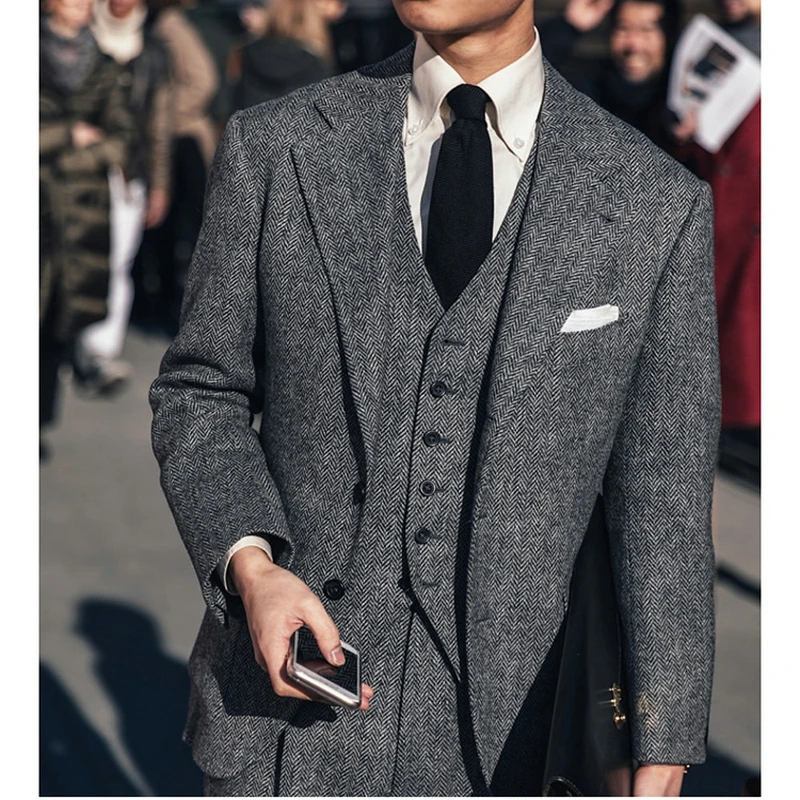 Giacca invernale su misura uomo, soprabito a spina di pesce in Tweed su  misura, Manteau Homme, cappotto invernale su misura uomo 2020|Suit Jackets|  - AliExpress