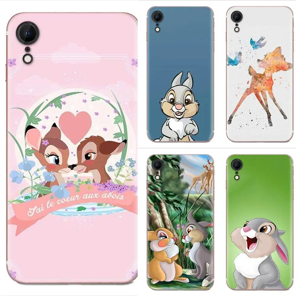 Soft Silicone TPU Transparent Coque Bambi Thumper For Samsung Galaxy A51 A71 A81 A90 5G A91 A01 S11 S11E S20 Plus Ultra | Мобильные