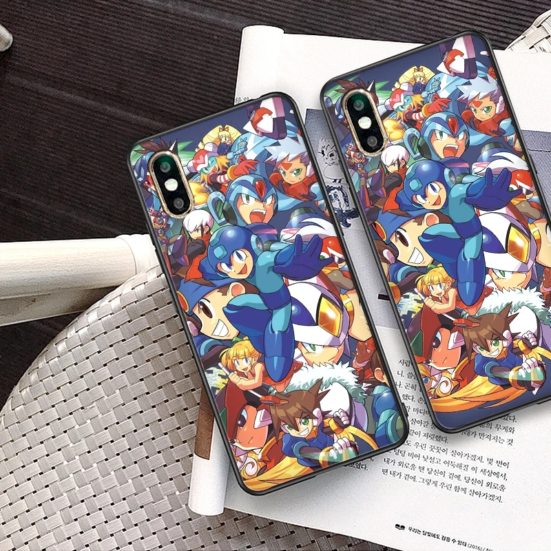 Мягкий ТПУ чехол Mega Man для Apple IPhone X XR XS MAX 5 5S 5C SE 6 S 7 8 Plus ipod touch силиконовый |