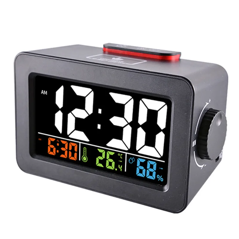 

New Multi-Function Digital Alarm Clock Weather Station Wireless Hygrometer Thermometer Multi-Function LED Desktop Table Clock