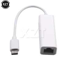 Usb c tipo c ethernet usb c para rj45 placa de rede lan adaptador 10/100mbps para macbook pro samsung galaxy s9/s8/nota 9 cabo