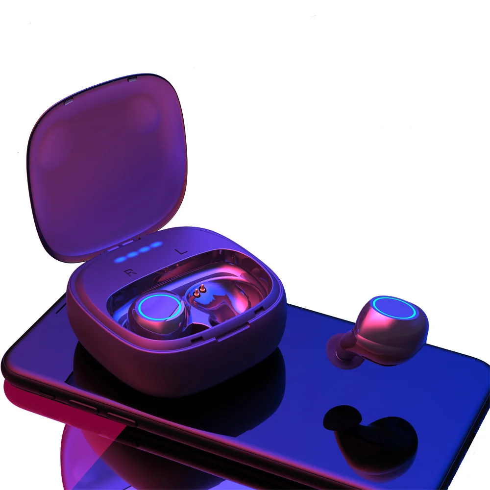 

SmoBuds Bluetooth 5.0 Earbud Earphone Hifi TWS Earbuds Dual Mic 900mah Noice Cancel Power Bank to iPhone Android Super design