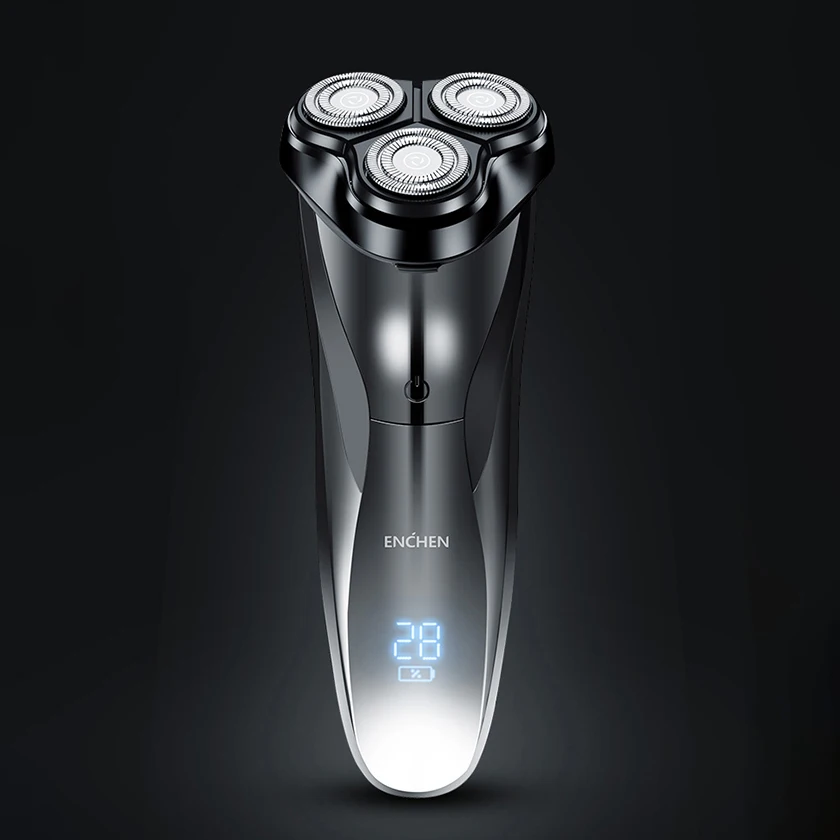 Xiaomi ENCHEN Washable Rechargeable Electric Shaver BlackStone3 IPX7 Waterproof Razor Battery Indic