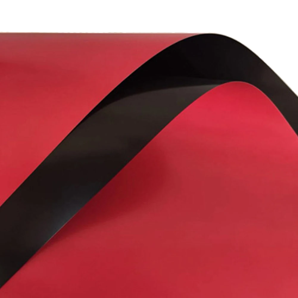 Водонепроницаемый художественный цветок упаковка ремесло два тона свадебный подарок использовать мини портативный букет Красивые вечерние оберточная бумага - Цвет: Red Black