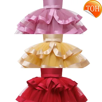 

Embroidery One-Shoulder Dress for Children Princess Formal Dresses Flower Kids Wedding Evening Prom Gown Girls Christmas Party