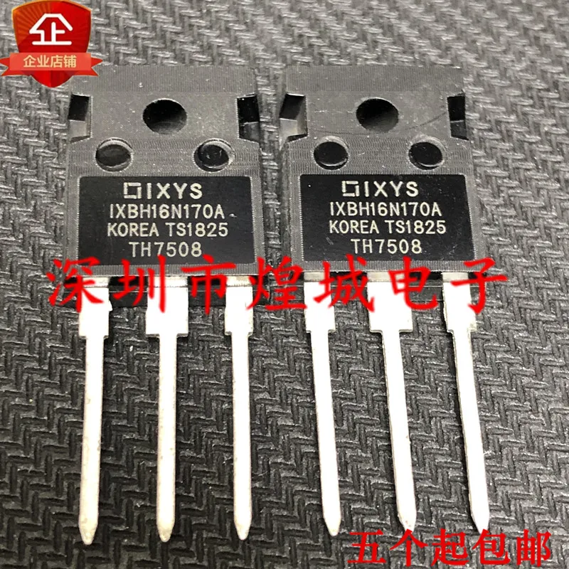 10 шт./лот IXBH16N170A TO-247 IGBT 1700V 16A 5 | Электронные компоненты и принадлежности