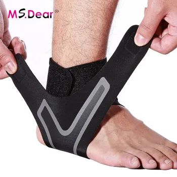 

1pc Ankle Support Brace Ankle Protector Elasticity Adjustment Protection Foot Bandage Sprain Prevention Sport Fitness Guard Band