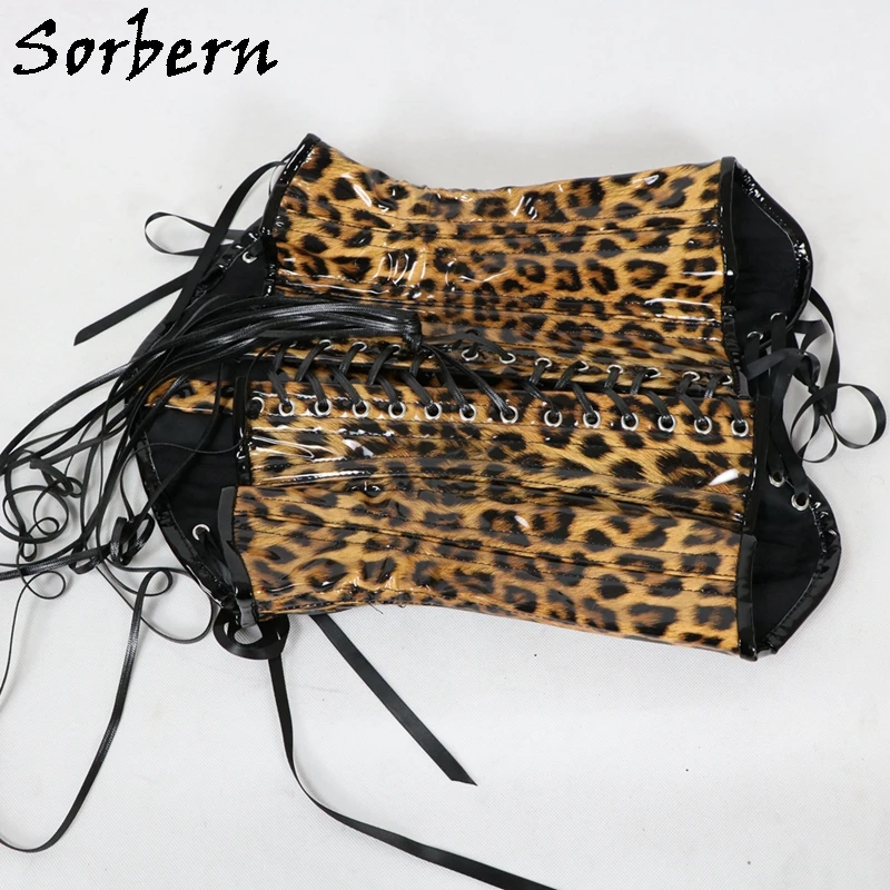 Sorbern Custom Color Corset Women Fetish U-Shaped Cup Support Breast Steel Corset With Corset Lace Up Back Hourglass