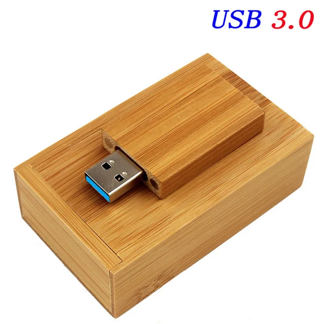 JASTER USB 3,0(более 10 шт. бесплатный логотип) деревянный USB флэш-накопитель USB+ коробка Флешка 4 г 16 г 32 г 64 г Пользовательский логотип фотография свадебный подарок - Цвет: Carbonized bamboo